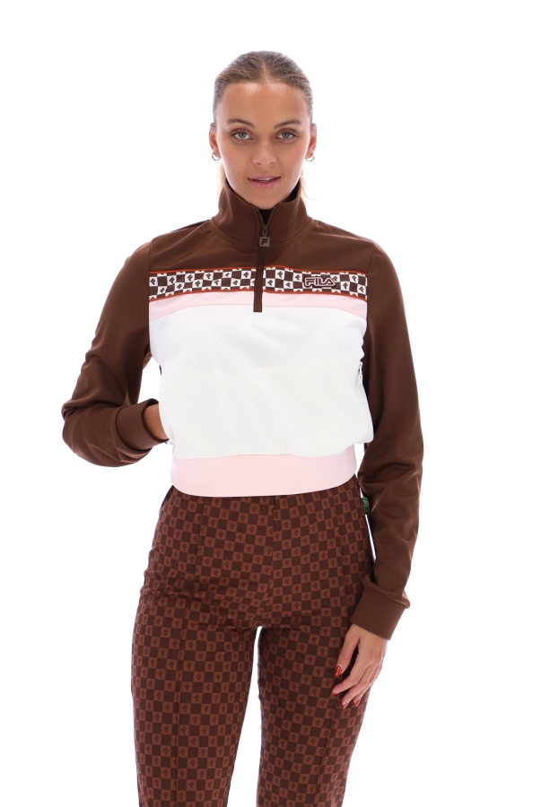 Fila Laura 1-4 Zip Print Track Top