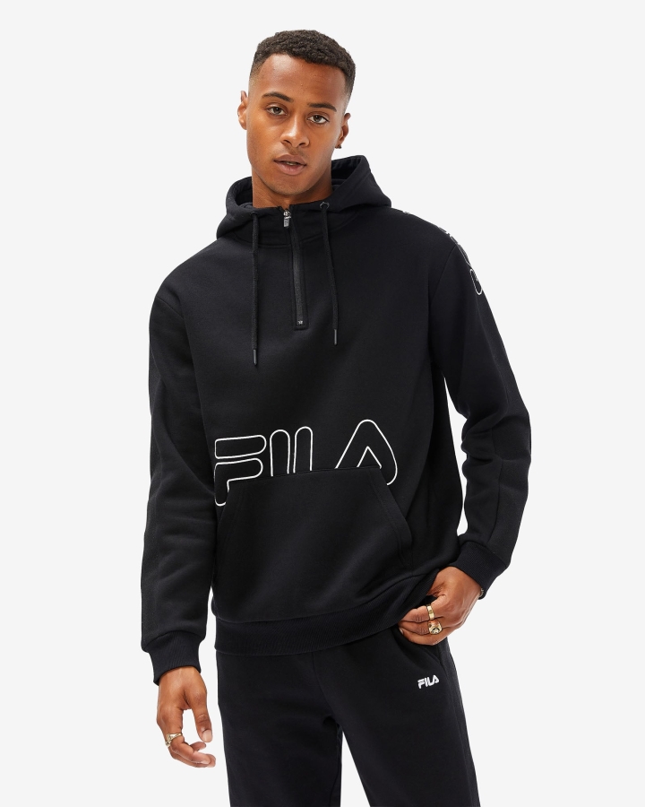 Men's Jay Qtr Zip Fila Black