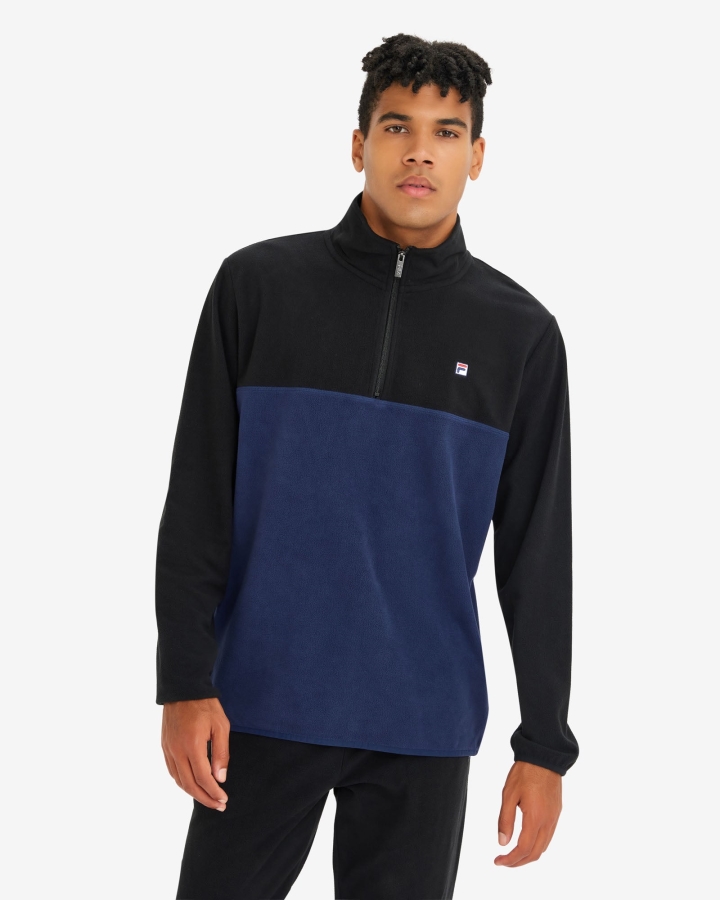 Men's David Qtr Zip New Navy Fila
