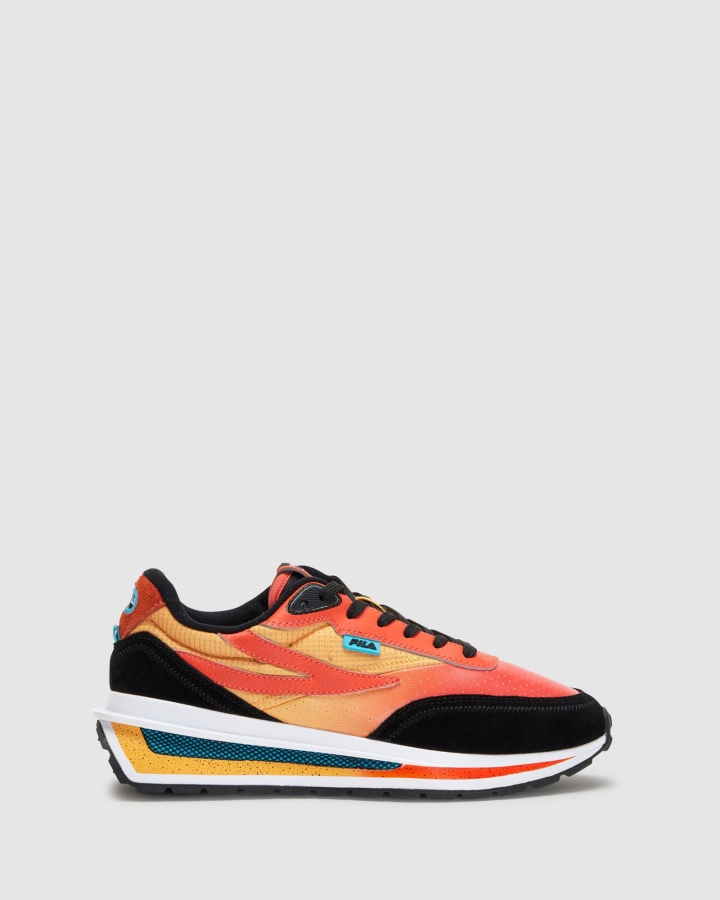 Black-Mandarinred-Ambyel Men's Renno Premium Fila