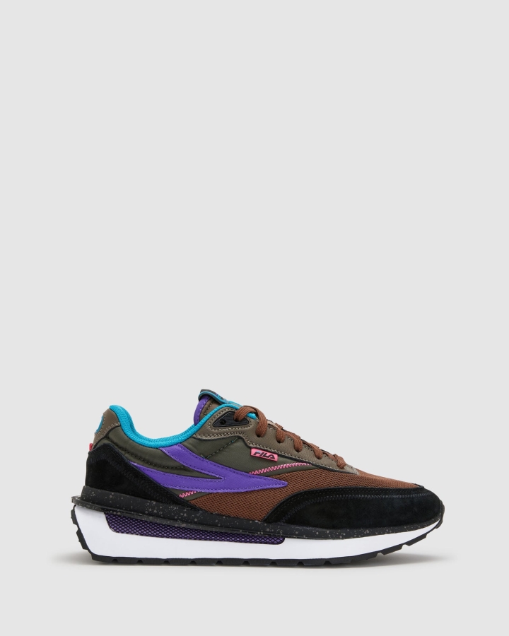 Fila Men's FILA Renno Black-Pcone-Elpurp
