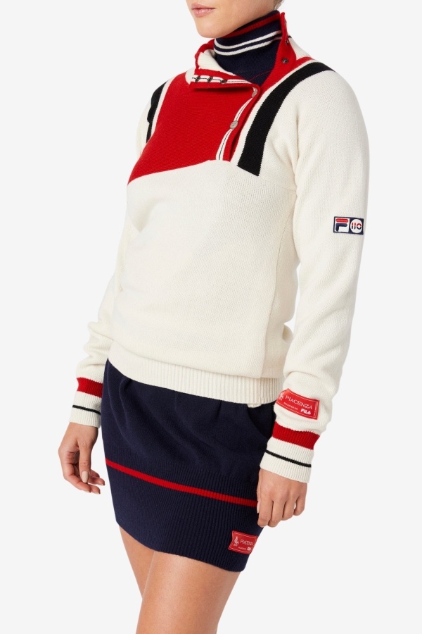 Fila White-Red-Navy White Rock Jumper