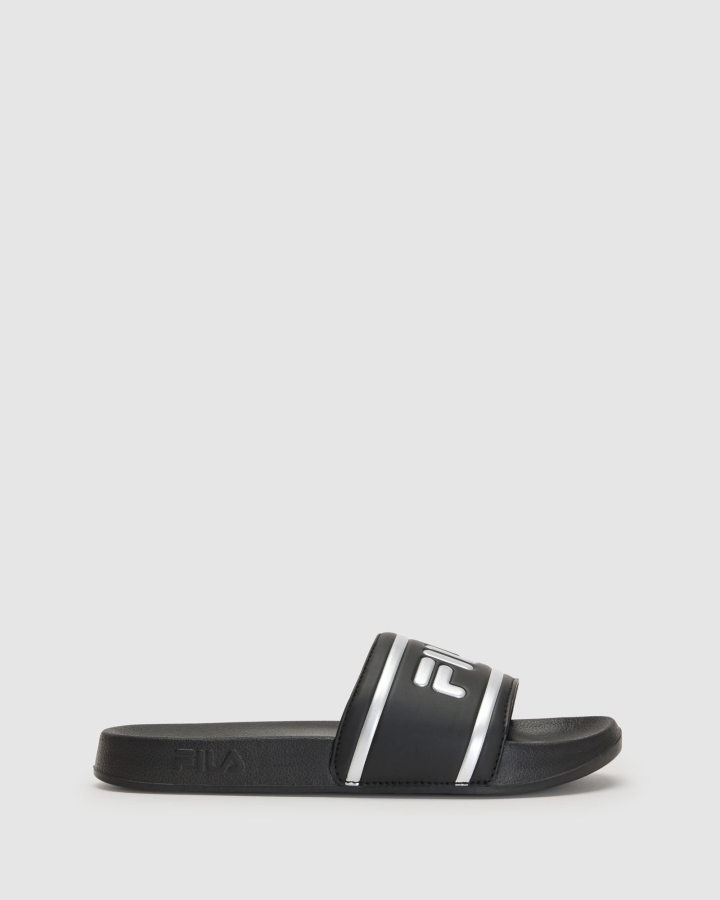 Women's Amalfi Slide Black-Silver Fila