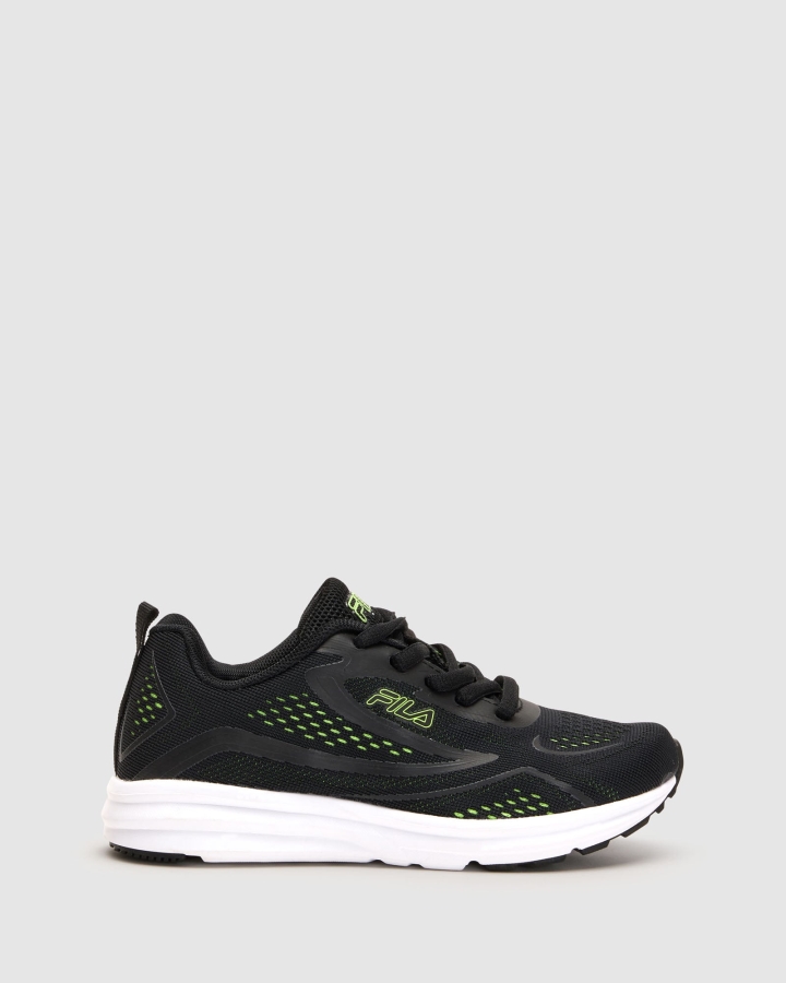 Kid's Pavia Black-Lime Fila