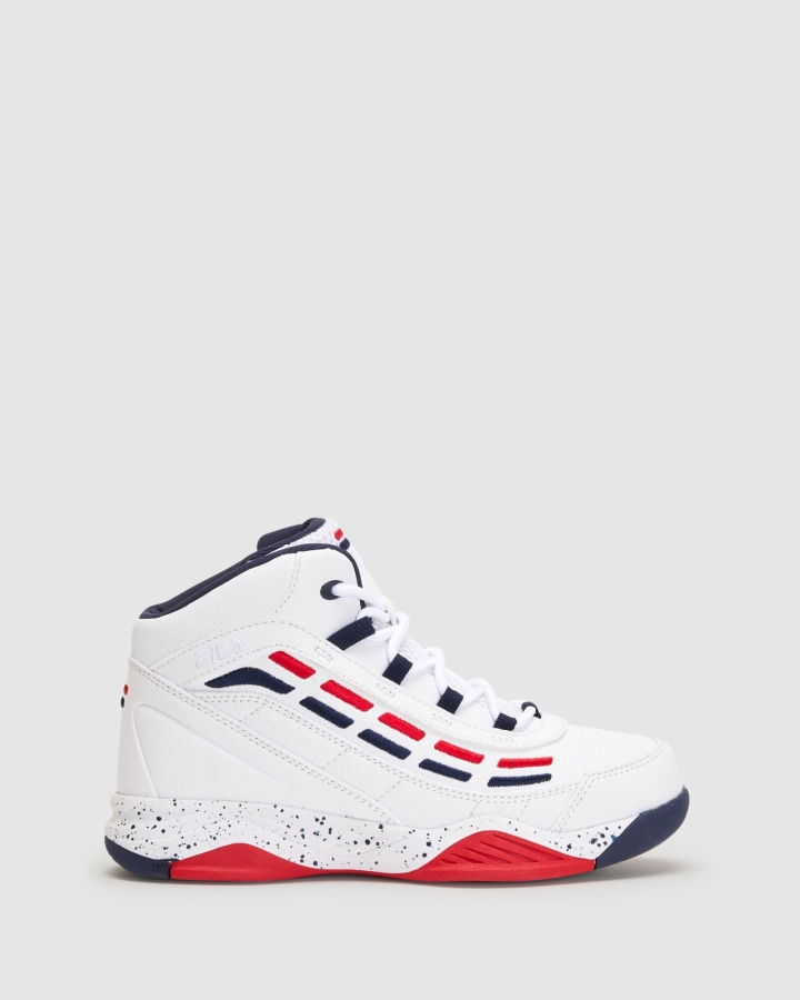 Kids Spitfire White-Fnavy-Fred Fila