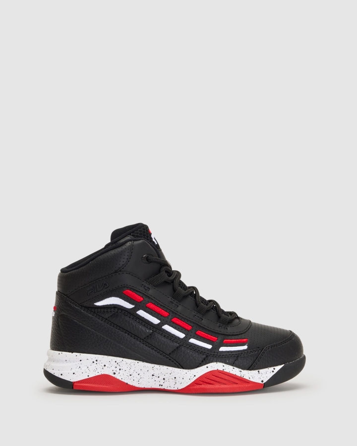 Black-White-Fred Kids Spitfire Fila