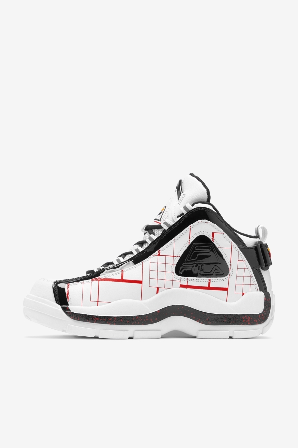 White-Black-Gold Men\'s Grant Hill 2 Fila