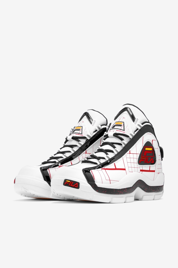 White-Black-Gold Men\'s Grant Hill 2 Fila