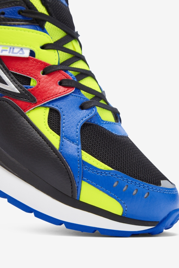 Men\'s Sandenal Black-Blue-Yellow Fila