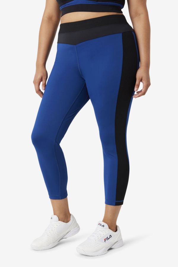 Forza Texture High Waist Legging Fila Navy Peony-Black