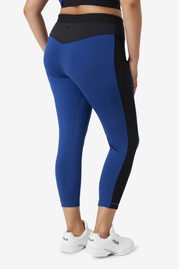 Forza Texture High Waist Legging Fila Navy Peony-Black