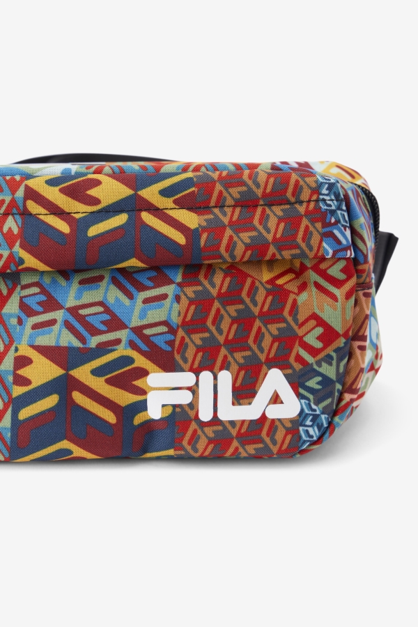 Fila Ocean-Yellow-White Jorina Patch Print Fanny Pack