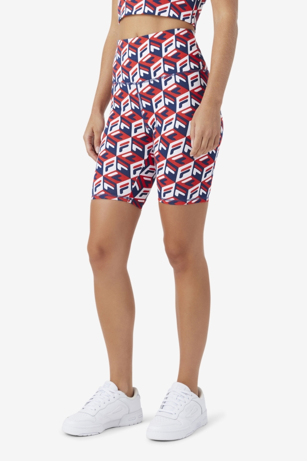 Fila Red-Navy-White Ainhoa Bike Short