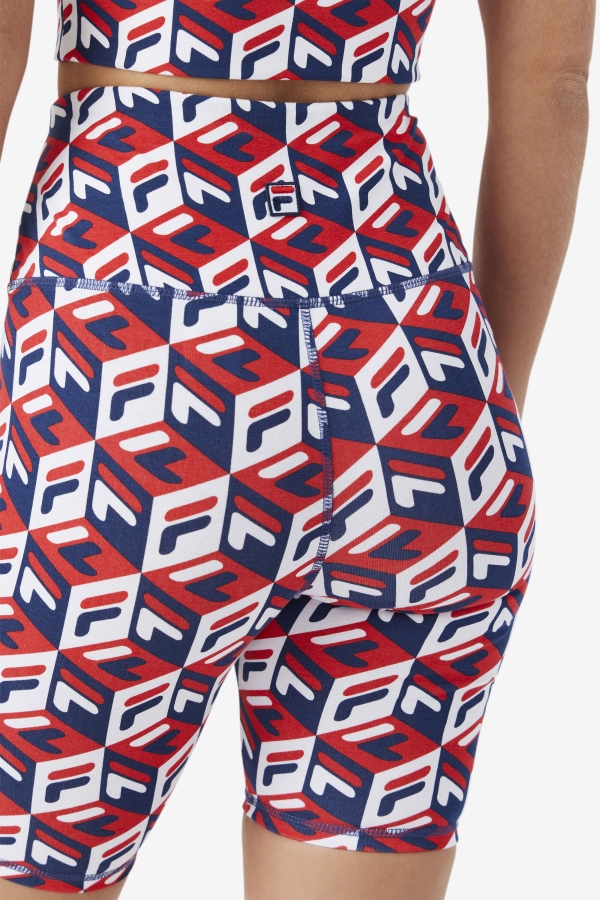 Fila Red-Navy-White Ainhoa Bike Short
