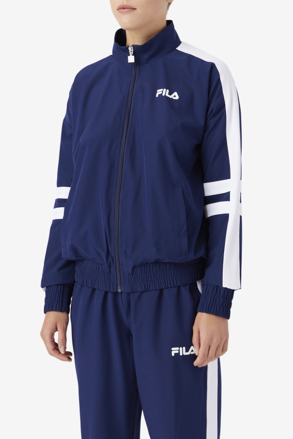 Navy-White Jovia Track Jacket Fila