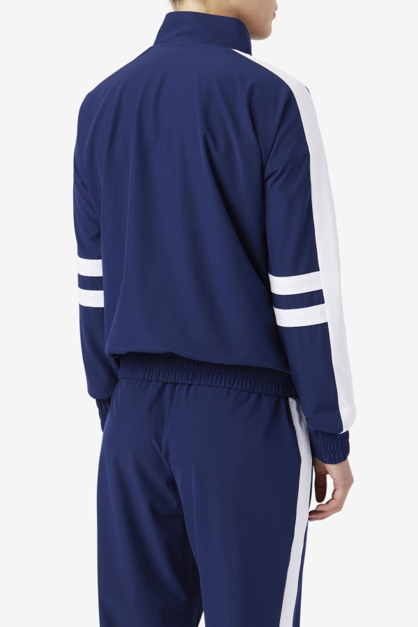 Navy-White Jovia Track Jacket Fila