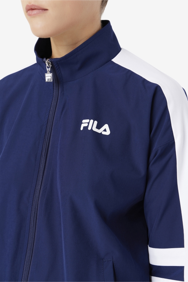 Navy-White Jovia Track Jacket Fila