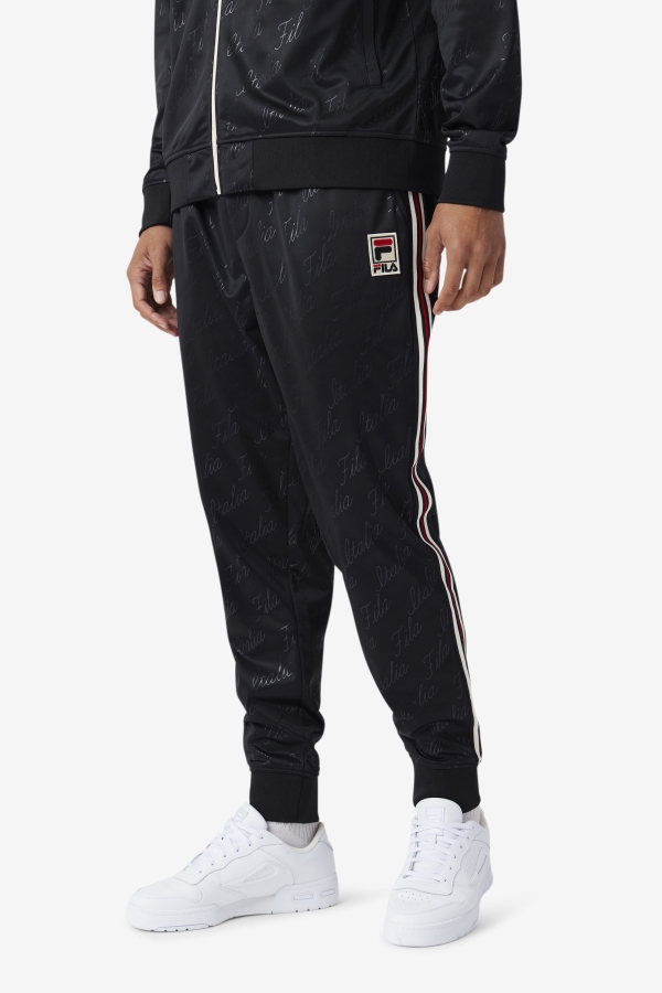 Ridd Track Pant Fila Black-Gardenia-Yellow