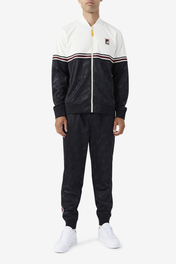 Ridd Track Pant Fila Black-Gardenia-Yellow