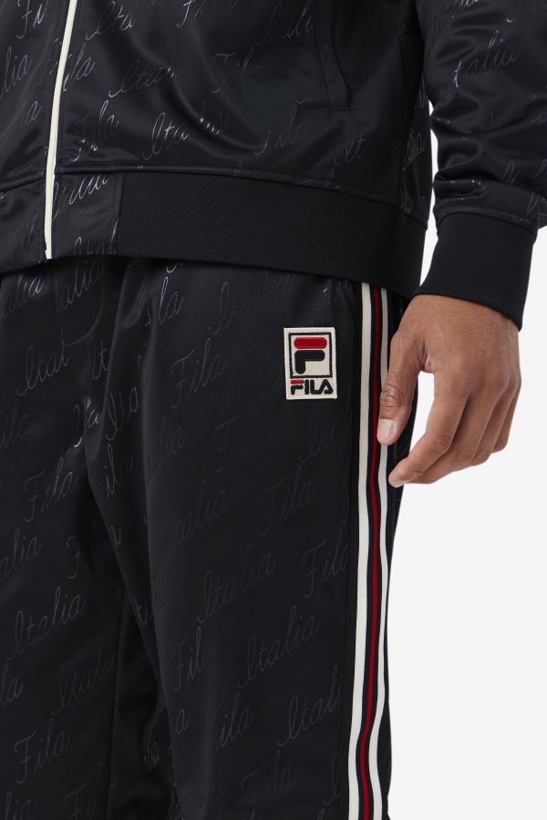 Ridd Track Pant Fila Black-Gardenia-Yellow