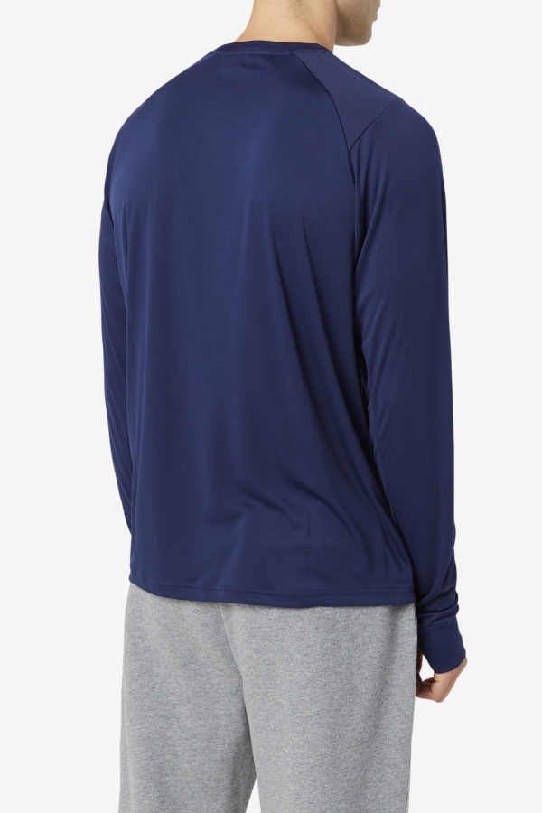 Peacoat-Black Jazam Long Sleeve Crew Fila