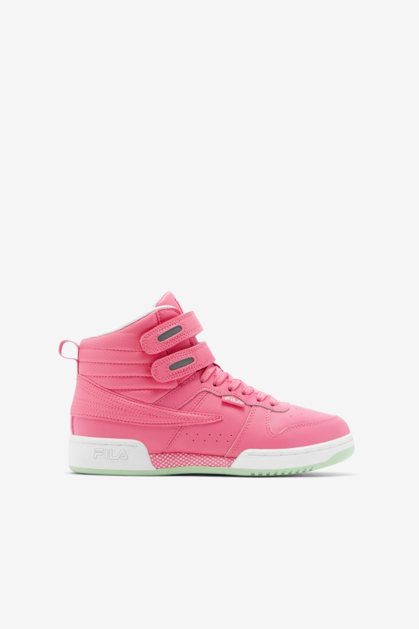 Fila Big Kids' F-14 Bubblegum-White