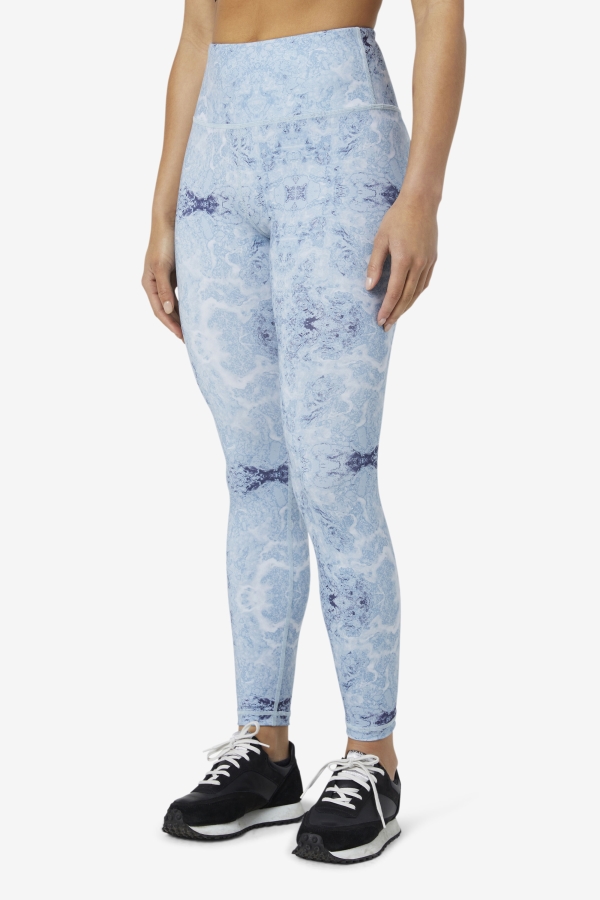 Blue Fog Print Forza Sleek 7-8 Leggings Fila