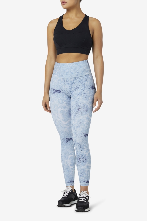 Blue Fog Print Forza Sleek 7-8 Leggings Fila