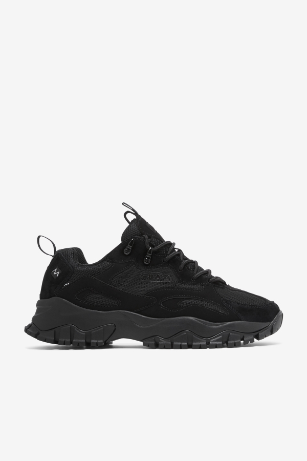 Black-Metallic Silver Fila Men's Ray Tracer TR 2