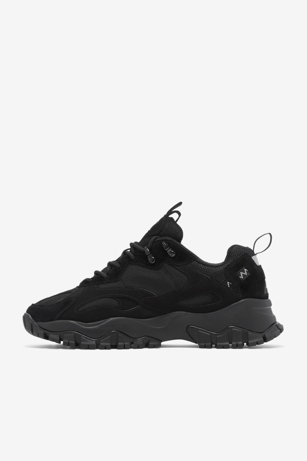 Black-Metallic Silver Fila Men\'s Ray Tracer TR 2