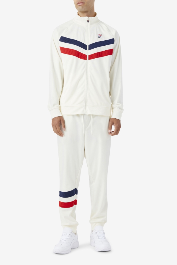 Egret-Red-Navy Fila Jaya Track Pant