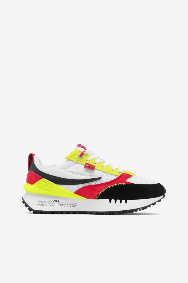 Women's Renno N-Generation White-Diva Pink-Yellow Fila