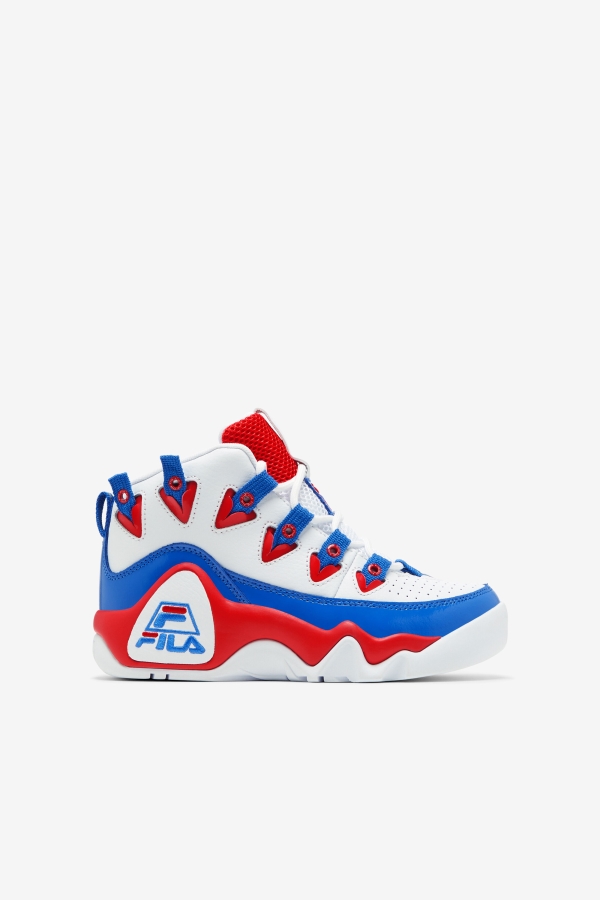 Fila White-Red-Blue Little Kids' Grant Hill 1