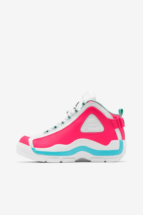 Women\'s Grant Hill 2 White-Diva Pink-Blue Fila
