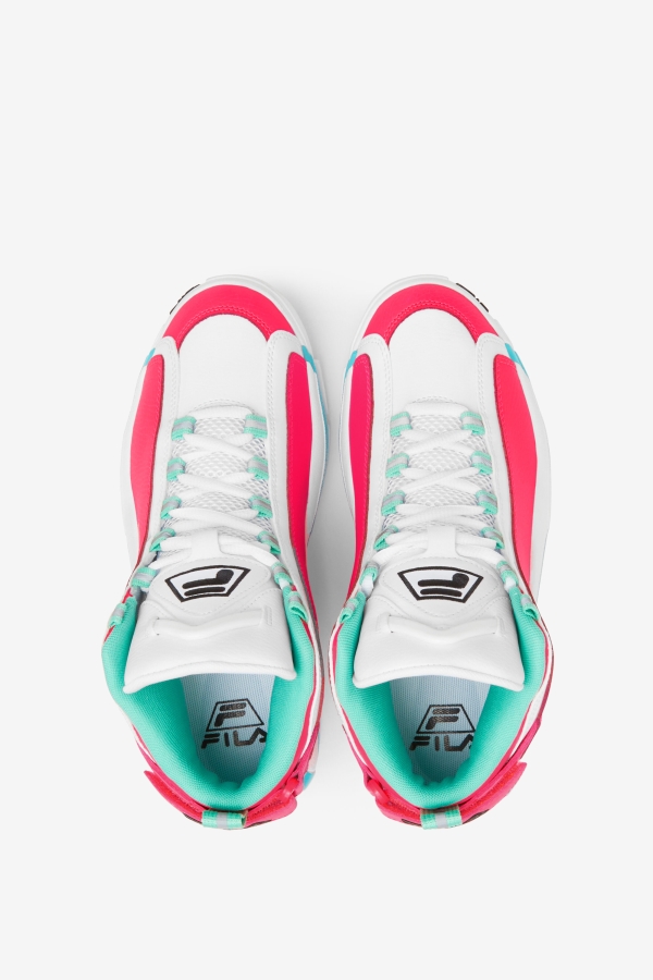 Women\'s Grant Hill 2 White-Diva Pink-Blue Fila