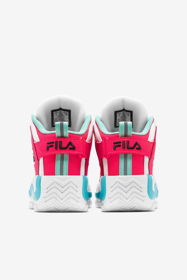 Women\'s Grant Hill 2 White-Diva Pink-Blue Fila