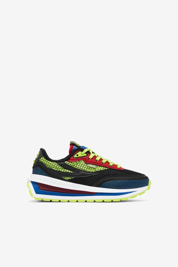 Fila Big Kids' Renno Black-Blue-Red