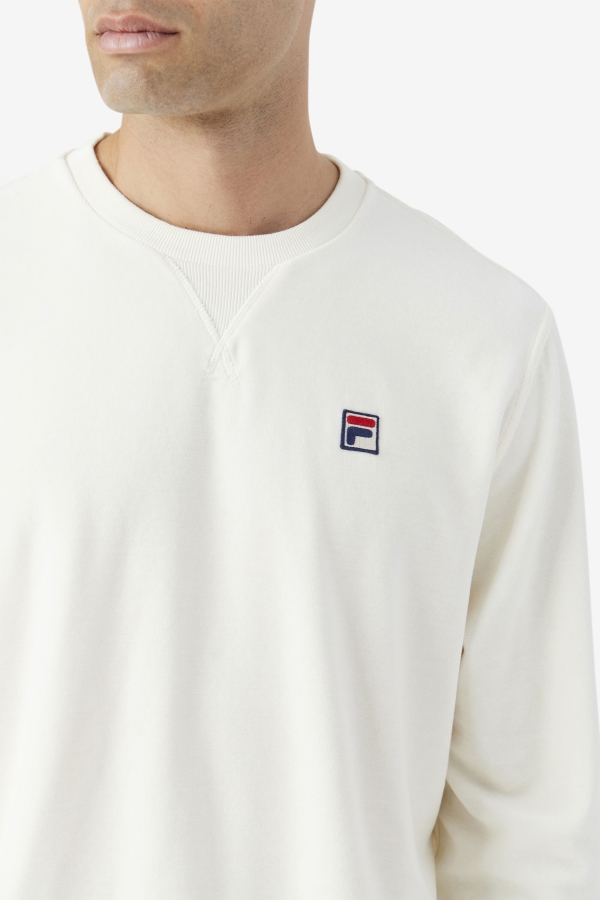 Earl Velour Crew Egret Fila