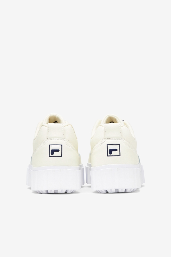 Fila Women\'s Sandblast Low Satin Lace White-Navy-White