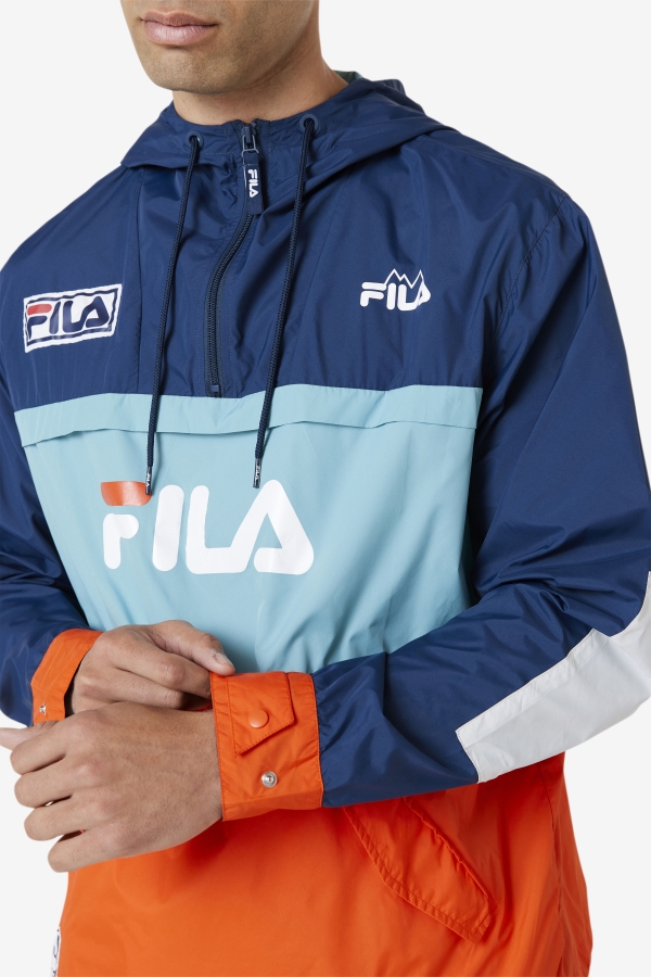 Navy-Bayou-Cherry Tomato Tharu Windjacket Fila