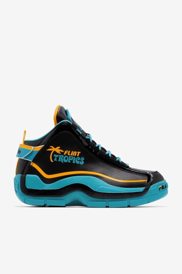 Men's Grant Hill 2 x Semi-Pro Fila Black-Teal-Zinnia