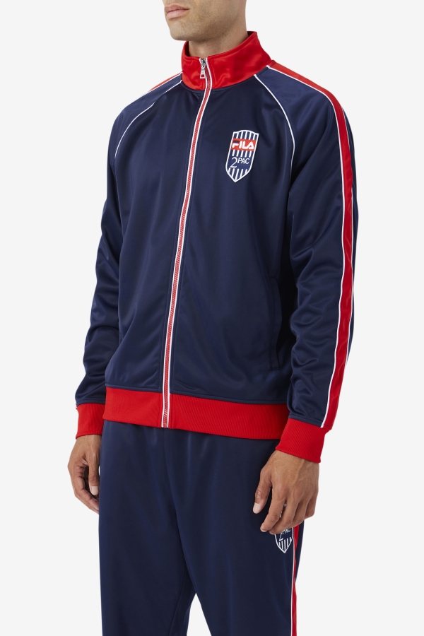 2Pac Track Jacket Navy-Red-White Fila