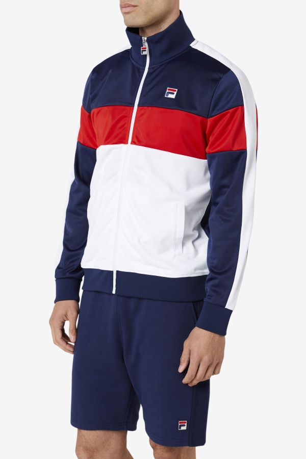 Assembly Track Jacket Navy-White-Red Fila