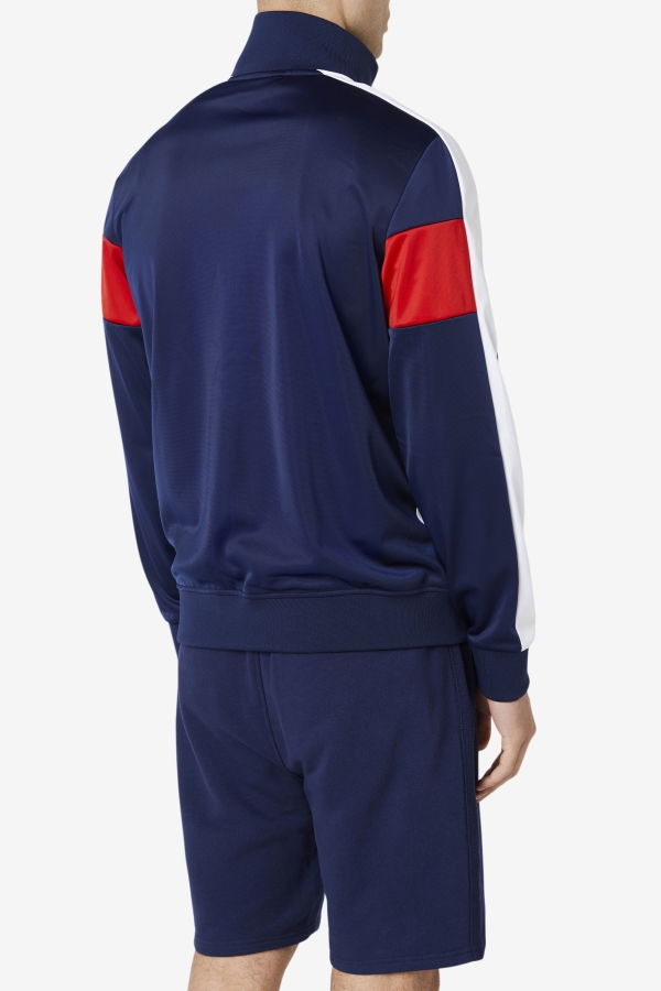 Assembly Track Jacket Navy-White-Red Fila