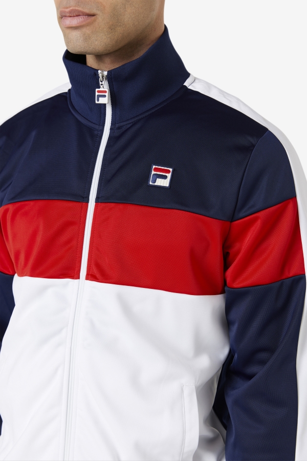 Assembly Track Jacket Navy-White-Red Fila