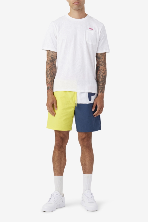 Yellow-Navy-White Cosire Swim Short Fila