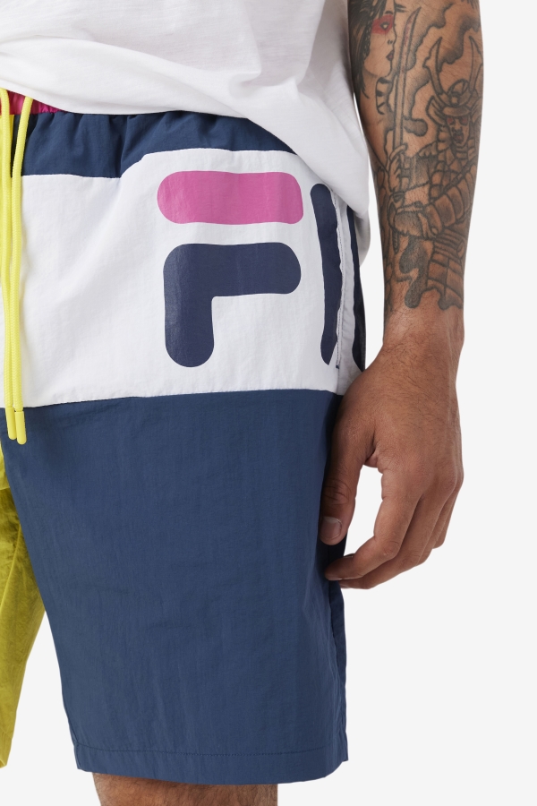 Yellow-Navy-White Cosire Swim Short Fila