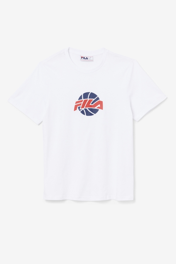 White-Navy-Red Nomi Tee Fila
