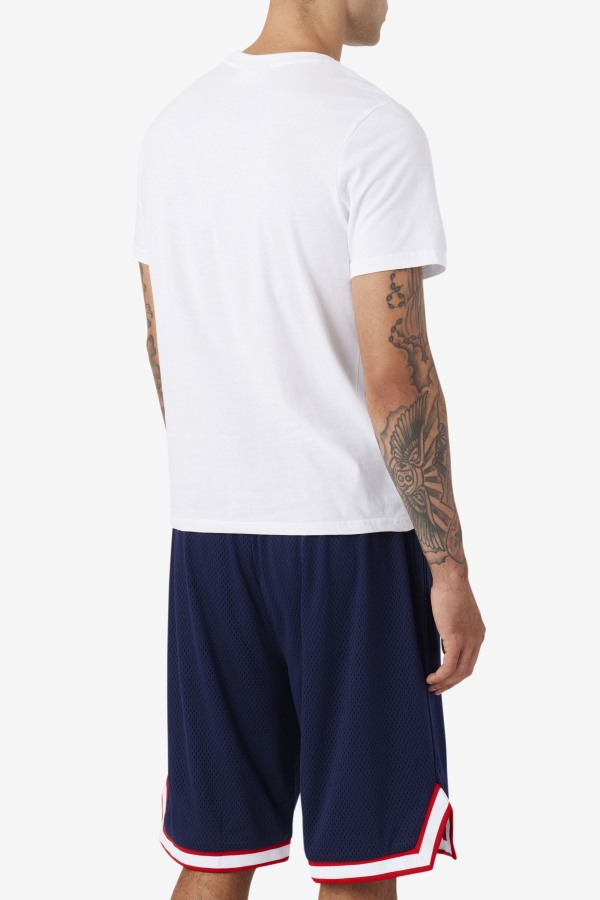 White-Navy-Red Nomi Tee Fila
