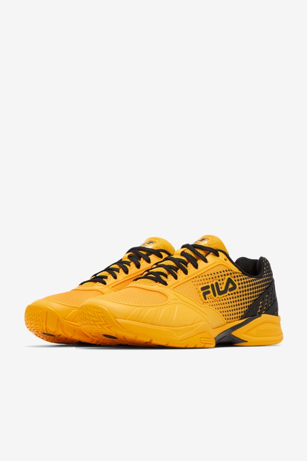 Citrus-Black Fila Men\'s Volley Zone
